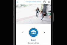 What you can see from your smartphone device when somebody activates your garage door opener as they get through your garage door.
