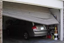 I reversed into my garage door, can it be fixed?