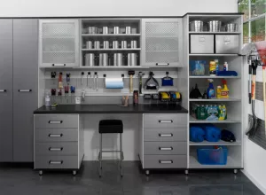 Garage With Work Station